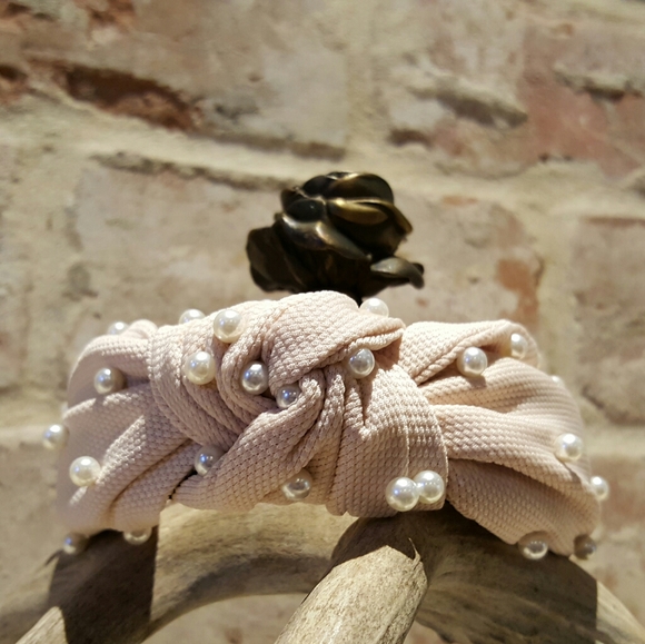💓Embellished turban pearl headband - Picture 3 of 4